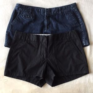 Pair of size 8 shorts J.CREW & LOFT